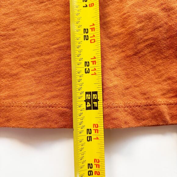 J.Crew Girlfriend Tee Women's S Copper Fall Long Sleeves Lightweight 100% Cotton - Picture 9 of 11